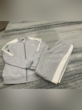 Puma Kids Gray Track Suit